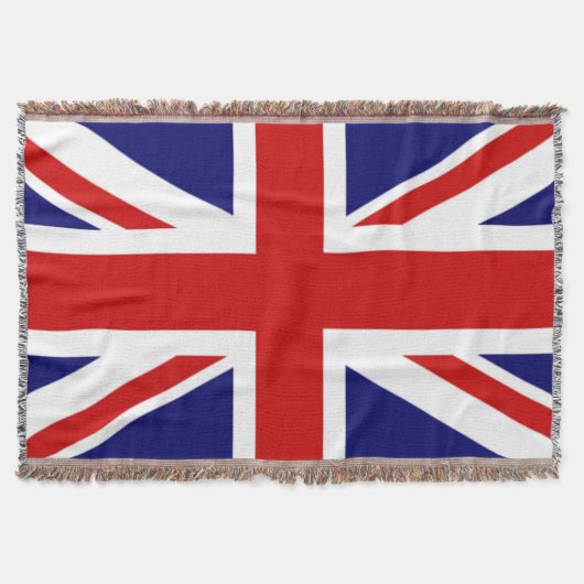 イギリスのユニオンジャック旗 スローブランケット (正面)
