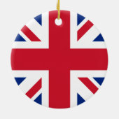 イギリスのユニオン統一されたジャック国旗 セラミックオーナメント (裏面)