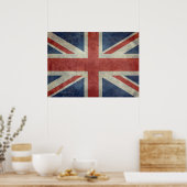 イギリスのユニオン・ジャック国旗 – ヴィンテージ・レトロ ポスター (キッチン)