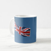 イギリスのユニオン・ジャック統一された国旗 コーヒーマグカップ (正面左)
