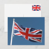 イギリスのユニオン・ジャック統一された国旗 ポストカード (正面/裏面)