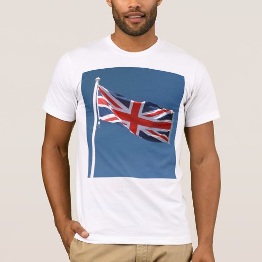 イギリスのユニオン・ジャック統一された国旗 Tシャツ (正面)