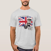 イギリスのユニオン・ジャック・メンズ・ベーシックTシャツ Tシャツ (正面)