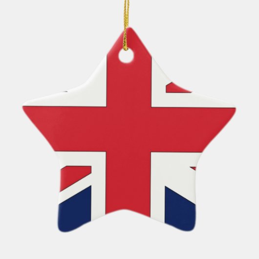 イギリスのユニオン・ジャック/ユニオ統一されたン国旗 セラミックオーナメント (正面)