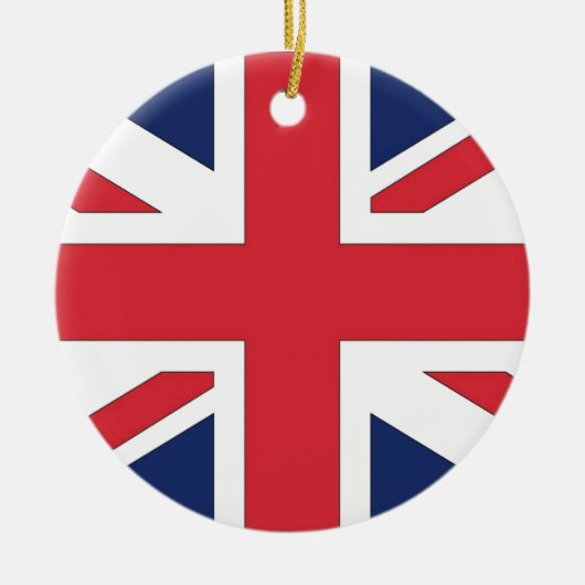 イギリスのユニオン・ジャック/ユニオ統一されたン国旗 セラミックオーナメント (正面)