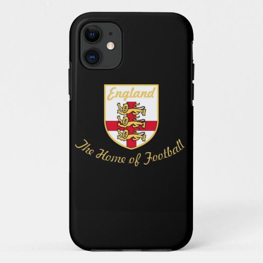 イギリスのライオン、フットボール(サッカー)のバッジの家 Case-Mate iPhoneケース (裏面)