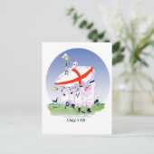 イギリスのラグビー応援、トニー・フェルナンデス ポストカード (スタンド正面)