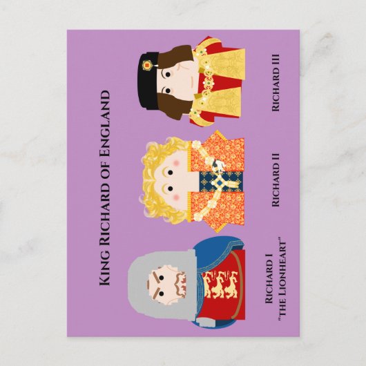 イギリスのリチャード王ポストカード シーズンポストカード (正面)