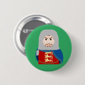 イギリスのリチャード1世 缶バッジ (正面&裏面)