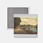 イギリスのリッチモンド、橋、ロンドンと郊外 マグネット (正面/裏面)