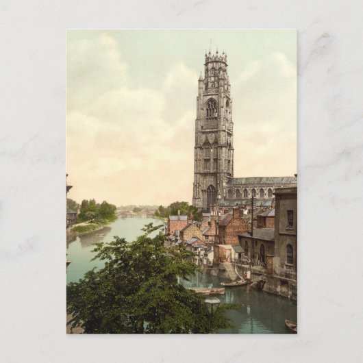 イギリスのリンカーンシャーにある聖ボトルフ教会 ポストカード (正面)