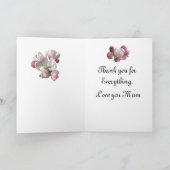 イギリスのリンゴの花の母の日 シーズンカード (内部)