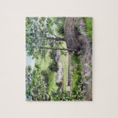 イギリスのレイク・ディストリクト、ティルミヤの近くの農家 ジグソーパズル (縦)