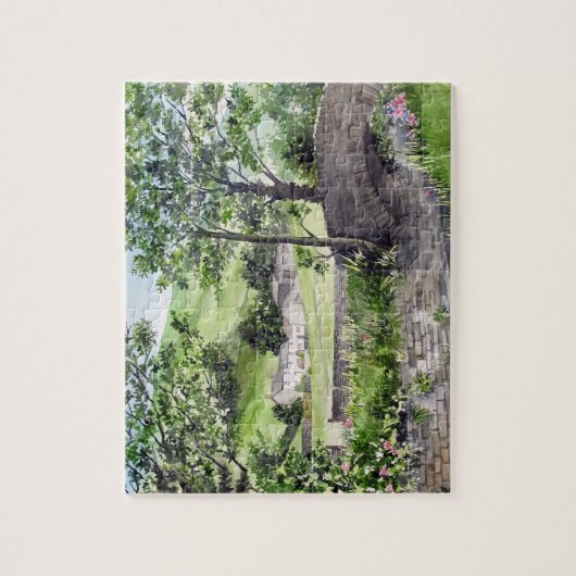 イギリスのレイク・ディストリクト、ティルミヤの近くの農家 ジグソーパズル (縦)