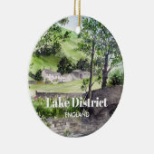 イギリスのレイク・ディストリクト、ティルミヤの近くの農家 セラミックオーナメント (右)
