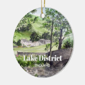 イギリスのレイク・ディストリクト、ティルミヤの近くの農家 セラミックオーナメント (左)