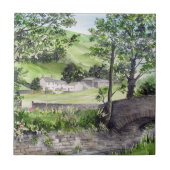 イギリスのレイク・ディストリクト、ティルミヤの近くの農家 タイル (正面)