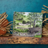 イギリスのレイク・ディストリクト、ティルミヤの近くの農家 フォトプラーク (側面)