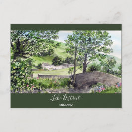 イギリスのレイク・ディストリクト、ティルミヤの近くの農家 ポストカード