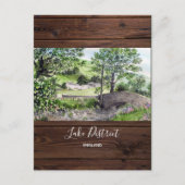 イギリスのレイク・ディストリクト、ティルミヤの近くの農家 ポストカード (正面)