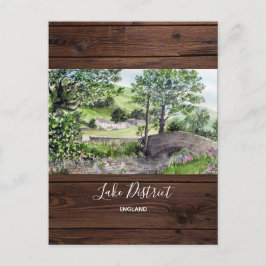 イギリスのレイク・ディストリクト、ティルミヤの近くの農家 ポストカード