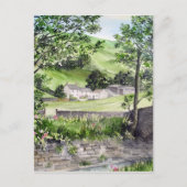 イギリスのレイク・ディストリクト、ティルミヤの近くの農家 ポストカード (正面)
