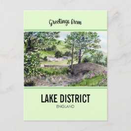イギリスのレイク・ディストリクト、ティルミヤの近くの農家 ポストカード