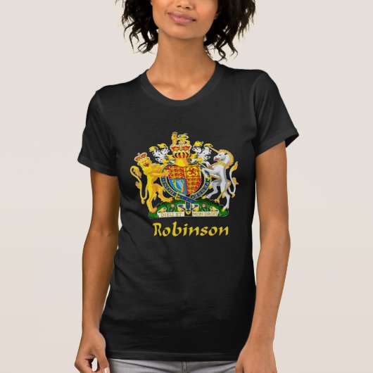 イギリスのロビンソンの盾 Tシャツ (正面)