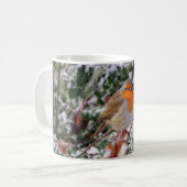 イギリスのロビンredbreast コーヒーマグカップ (正面左)