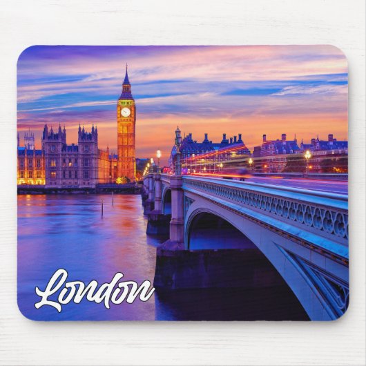 イギリスのロンドンからこんにちは統一された。 マウスパッド (正面)