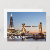 イギリスのロンドンからこんにちは ポストカード (正面/裏面)