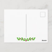 イギリスのロンドンから来たメリークリスマス ポストカード (裏面)