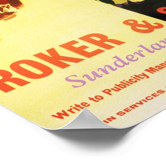 イギリスのローカーと海底回復ヴィンテージポスター ポスター (角)