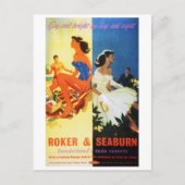 イギリスのローカーと海底回復ヴィンテージポスター ポストカード (正面)