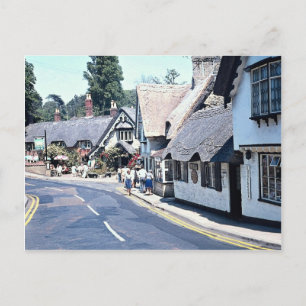 イギリスのワイト島の村 ポストカード