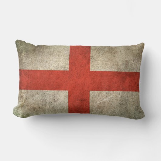 イギリスのヴィンテージの動揺してな旗 ランバークッション (正面)
