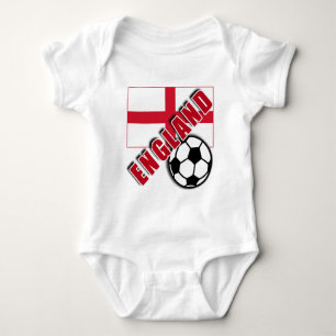 イギリスの世界のサッカーファンのTシャツ ベビーボディスーツ
