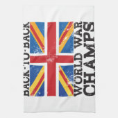 イギリスの世界大戦勝利 キッチンタオル (縦)