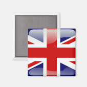 イギリスの光沢国旗 マグネット (正面/裏面)