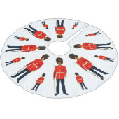 イギリスの兵士は青と白の赤で ブラッシュドポリエステルツリースカート (アングル)