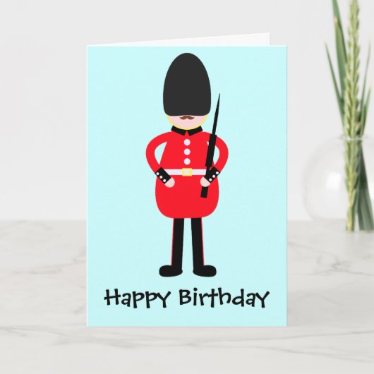 イギリスの兵士 カード (正面)