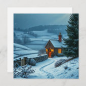 イギリスの冬の風景 シーズンカード (正面/裏面)