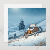 イギリスの冬の風景 シーズンカード (正面/裏面)