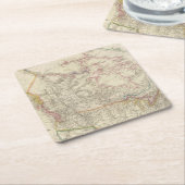 イギリスの北アメリカ5 スクエアペーパーコースター (アングル)