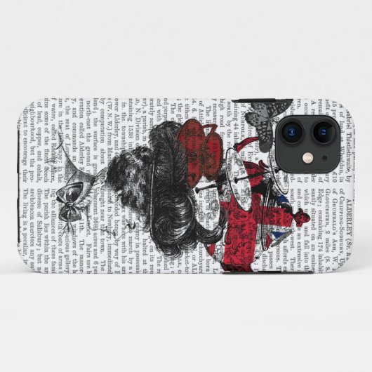 イギリスの午後のお茶の帽子 Case-Mate iPhoneケース (裏面(横))