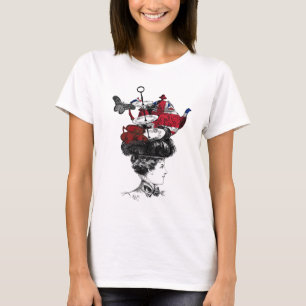 イギリスの午後のお茶の帽子 Tシャツ