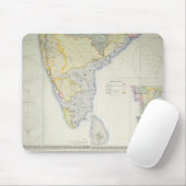 イギリスの南インド1872年の地図 マウスパッド (マウス)