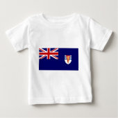 イギリスの南極Territoの政府の旗 ベビーTシャツ (正面)