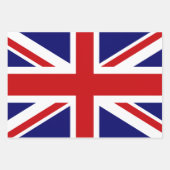 イギリスの各種ユニオン統一されたジャック国旗 ラッピングペーパーシート (正面3)
