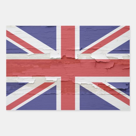 イギリスの各種ユニオン統一されたジャック国旗 ラッピングペーパーシート (正面2)